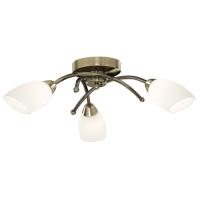 741-8924 Muzzi LED 3 Light Ceiling Light Antique Brass