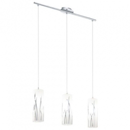 158-9091  LED 3 Light Pendant Ceiling Light Polished Chrome 