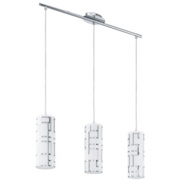 158-9096  LED 3 Light Pendant Ceiling Light Polished Chrome 