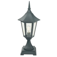 182-9215 Valentina LED Small Outdoor Pedestal Lantern Black