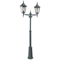 182-9230 Valentina Grande LED Large Outdoor 2 Headed Lamp Post Black