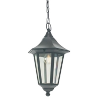 182-9237 Valentina LED Small Outdoor Hanging Soffit Lantern Black