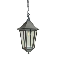 182-9242 Valentina Grande LED Large Outdoor Hanging Soffit Lantern Black