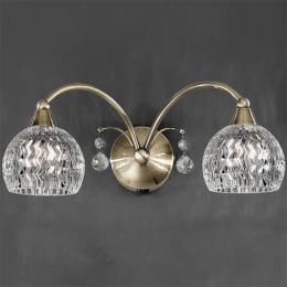 211-9492 Lanzoni LED 2 Light Wall Light Bronze Finish 