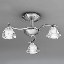 212-9509 Tonoli LED 3 Light Ceiling Light Satin Nickel 