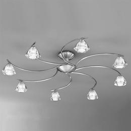 212-9511 Tonoli LED 8 Light Ceiling Light Satin Nickel 