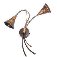 Italiano CONICO-2WB  LED 2 Light Wall Light Rich Golden Bronze