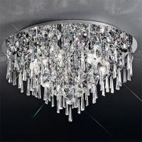 211-9527 Isabella LED 6 Light Ceiling Light Polished Chrome