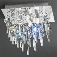 211-9563 Bathroom Lighting LED 4 Light Bathroom Ceiling Light Polished Chrome