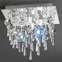 211-9563 Bathroom Lighting LED 4 Light Bathroom Ceiling Light Polished Chrome 