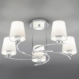 212-9572 Girelli LED 5 Light Ceiling Light Polished Chrome 