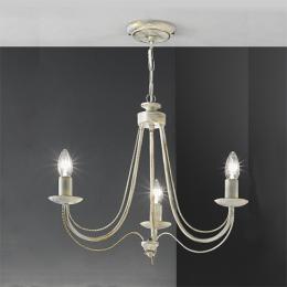 211-9590 Pompeo LED 3 Light Ceiling Light Cream and Gold 