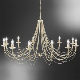 211-9597 Pompeo LED 12 Light Ceiling Light Cream and Gold 