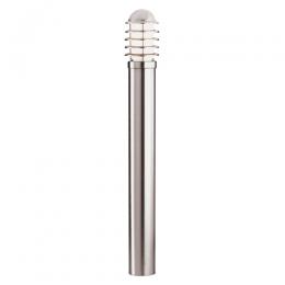 741-9792 Lovato LED Outdoor Post Lamp Satin Silver Finish 