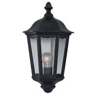 741-9803 Aldo LED Outdoor Half Wall Lantern Black