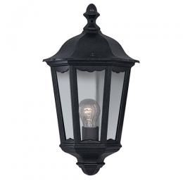 741-9803 Aldo LED Outdoor Half Wall Lantern Black 