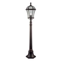 741-9825 Capello LED Outdoor Post Lamp Rustic Brown