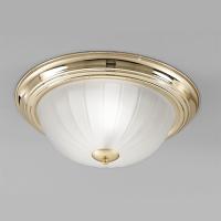 211-9897 Flush Ceiling Light LED Small Flush Ceiling Light Brass Finish