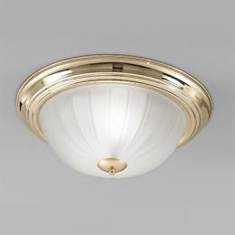 211-9897 Flush Ceiling Light LED Small Flush Ceiling Light Brass Finish 