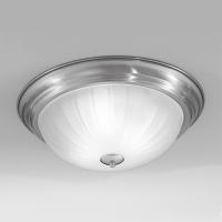 211-9905 Flush Ceiling Light LED Large Flush Ceiling Light Satin Nickel Finish