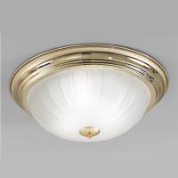 211-9906 Flush Ceiling Light LED Large Flush Ceiling Light Brass Finish