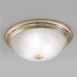 211-9906 Flush Ceiling Light LED Large Flush Ceiling Light Brass Finish 