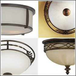 Designer Ironcraft Flush Ceiling Lights 