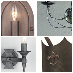 Wrought Iron Medieval Wall Lights 