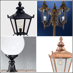 Period Outdoor Post Lamps 