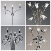 Contemporary Crystal Floor Lamps 